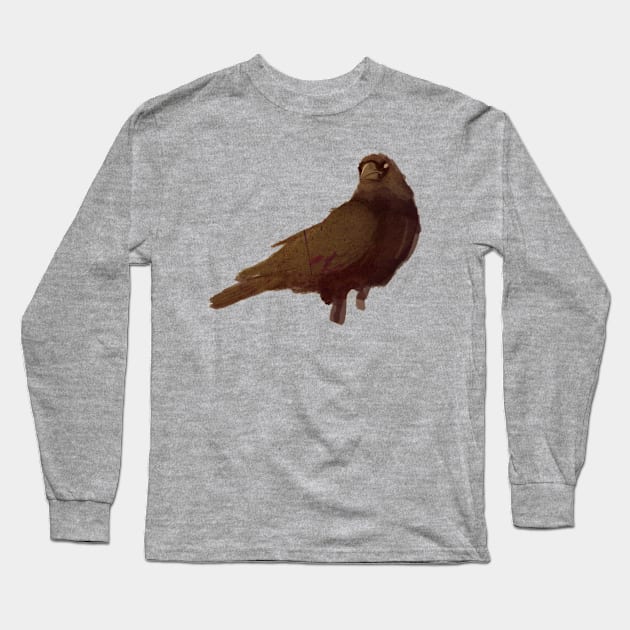 The Raven Long Sleeve T-Shirt by BunnyMaelstrom